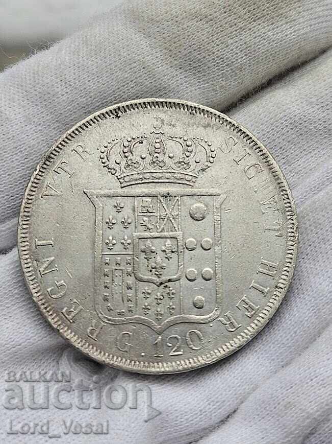 Δημοπρασία Βασίλειο των Δύο Σικελιών 120 Grana 1841