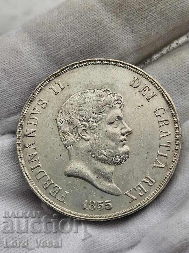 Kingdom of the Two Sicilies 120 Grana 1855 with price € 115.00 | 224.92 BGN