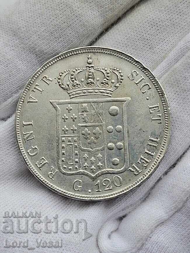 Auction  Kingdom of the Two Sicilies 120 Grana 1855
