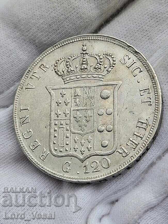 Kingdom of the Two Sicilies 120 Grana 1855