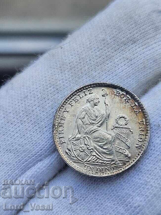 Peru 1 Dinero 1916 FG cu preț € 40.00 | 78.23 BGN