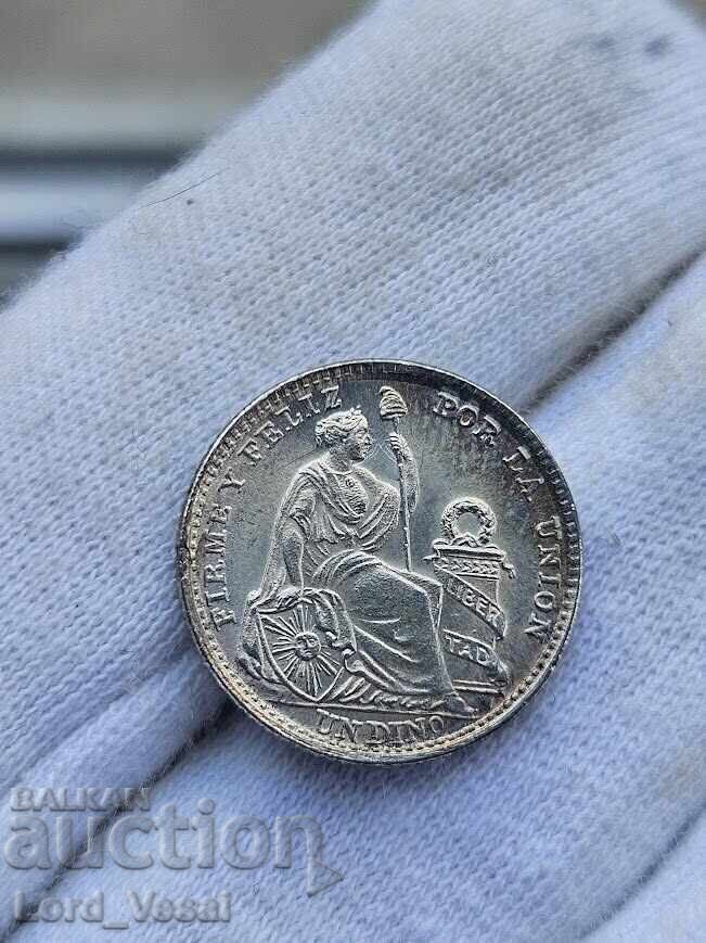 Livrarea Peru 1 Dinero 1916 FG