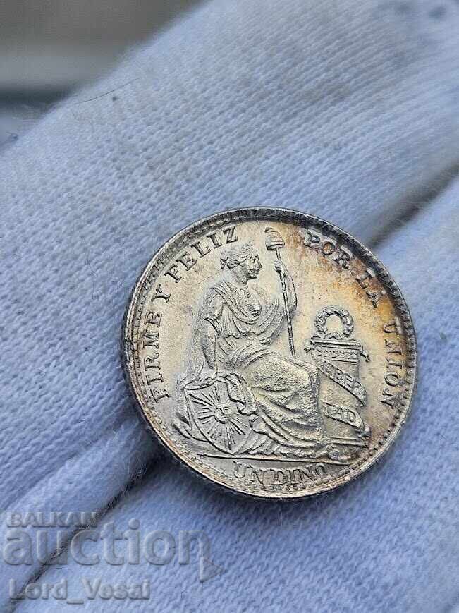 Peru 1 Dinero 1916 FG - 6