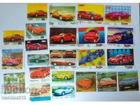Colecție de abțibilduri Ferrari din gumă de mestecat