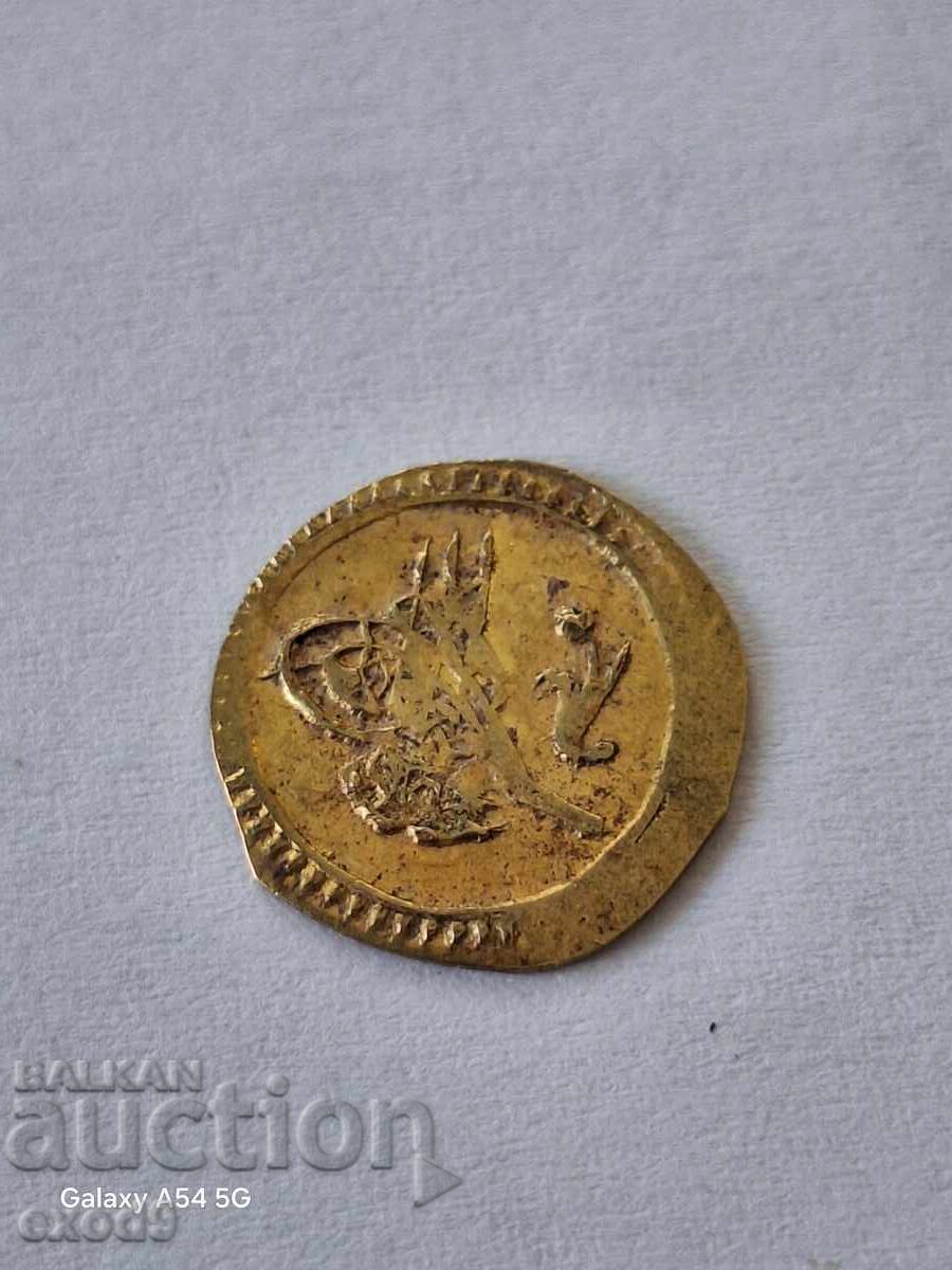 Gold coin 1/4 Zeri Mahbub 1223 / 5 Gold coin 1/4 Zeri Mahbub 1223 / 5