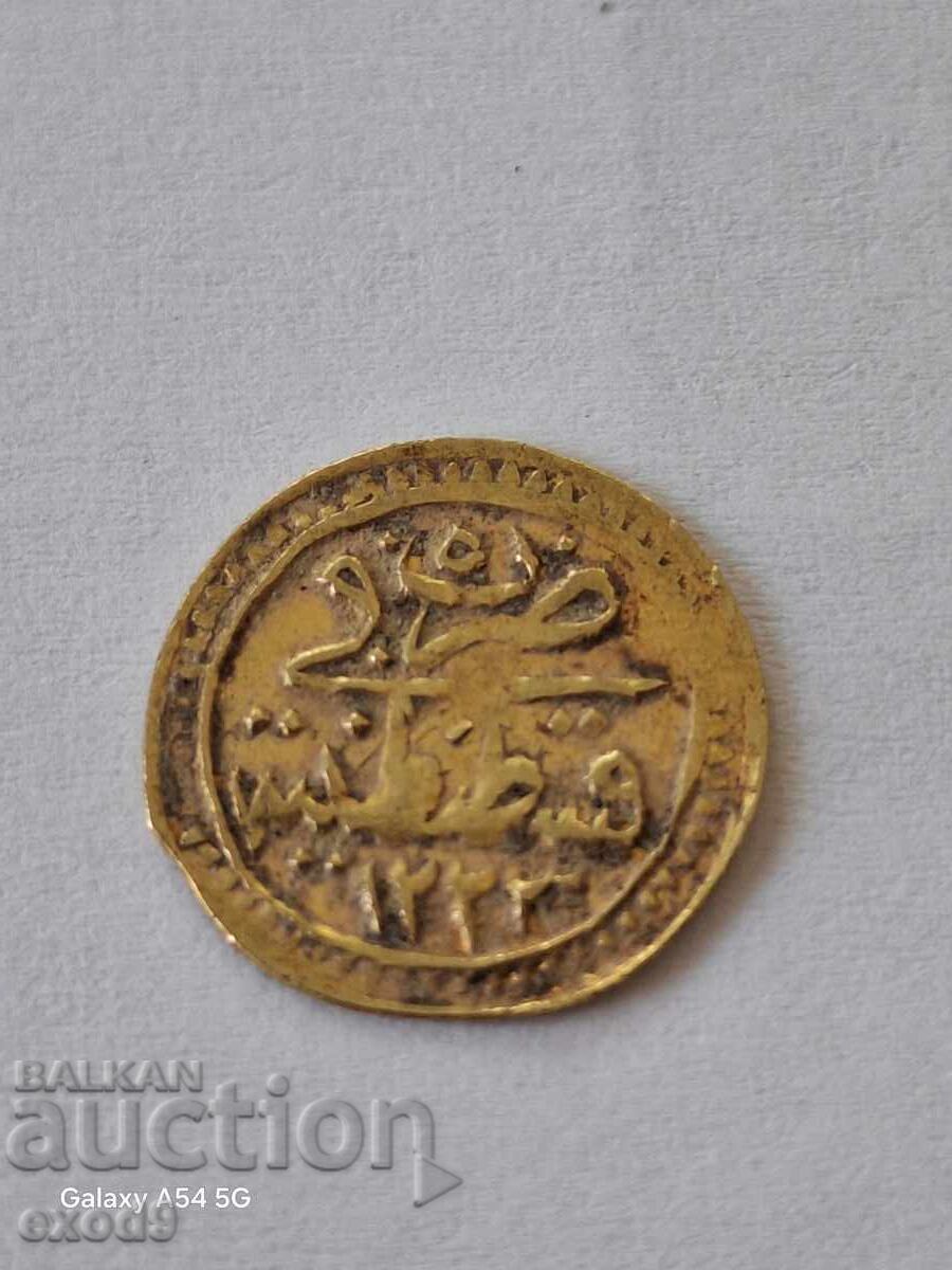Monedă de aur 1/4 Zeri Mahbub 1223 / 5 cu preț € 269.00 | 526.12 BGN