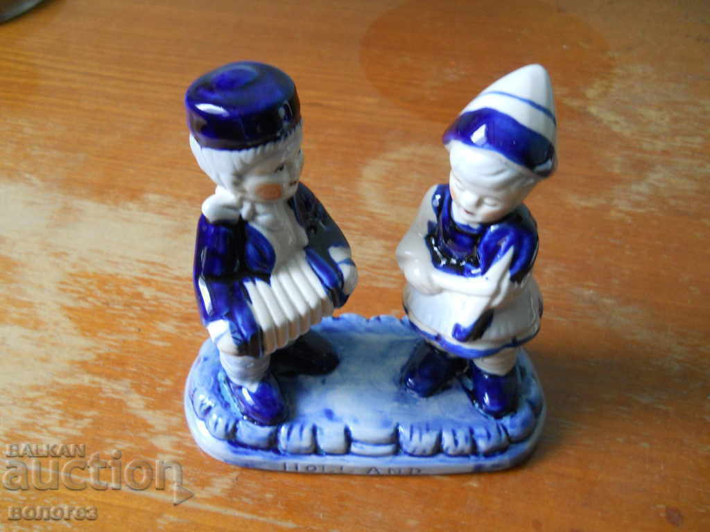 Licitație Statuetă din porțelan "Blue Delft Deco Sminted Holland"