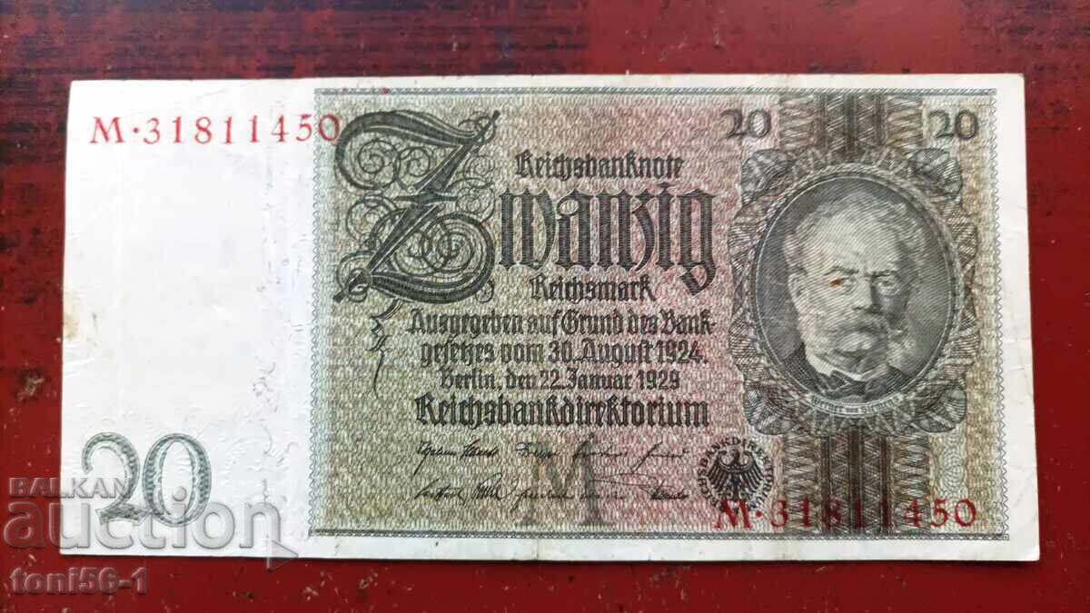 Germany 20 Marks 1929 Germany 20 Marks 1929
