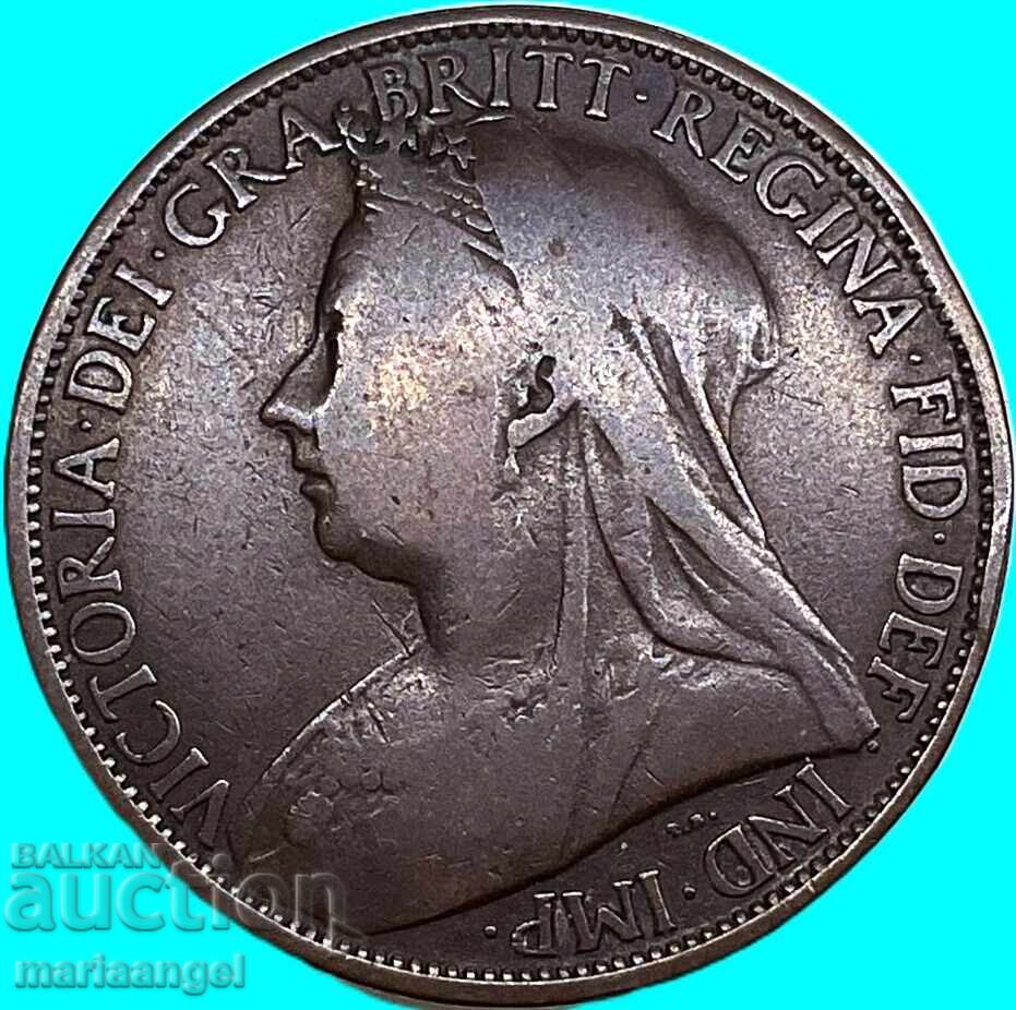 Licitație 1 Penny 1896 Marea Britanie 30mm bronz