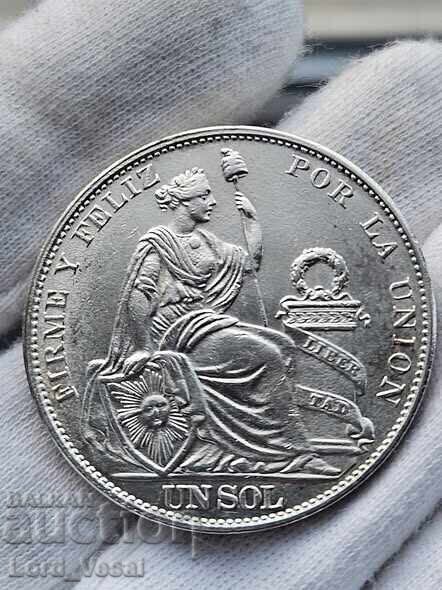 Peru 1 Sol 1916 LIMA FG cu preț € 160.00 | 312.93 BGN Peru 1 Sol 1916 LIMA FG cu preț € 160.00 | 312.93 BGN