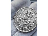Peru 1 Sol 1916 LIMA FG