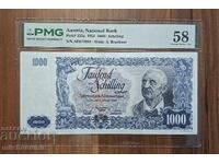 Austria 1000 Schilling 1954 PMG 58 Grade