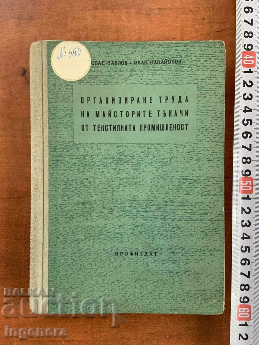 ORGANIZAREA MUNCII MAIȘTRILOR ȚESĂTORI - SPAS PAVLOV - 1957 ORGANIZAREA MUNCII MAIȘTRILOR ȚESĂTORI - SPAS PAVLOV - 1957