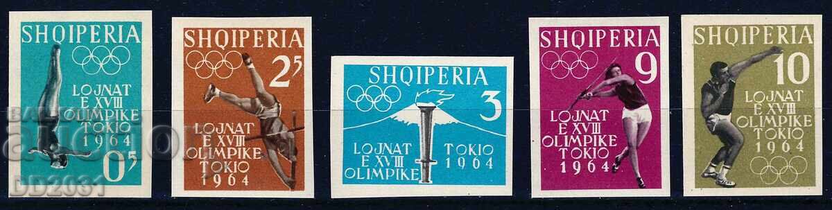 Αλβανία 1962 - Ολυμπιακοί Αγώνες χωρίς οδόντωση MNH Αλβανία 1962 - Ολυμπιακοί Αγώνες χωρίς οδόντωση MNH