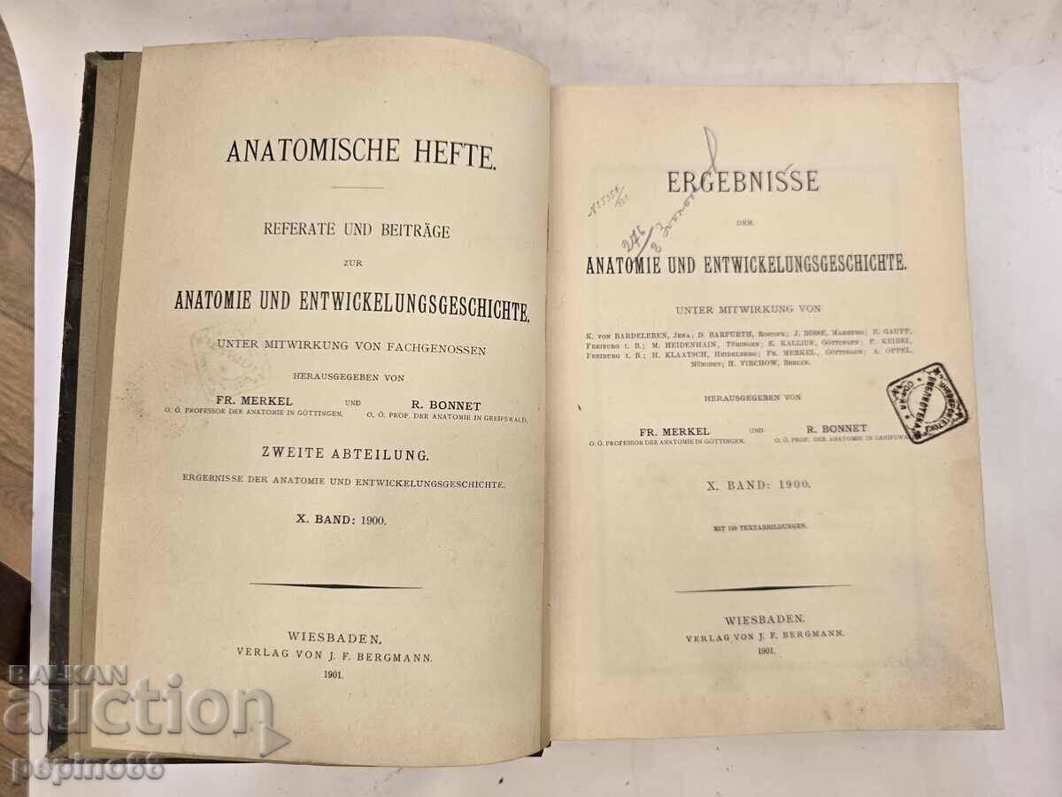 Anticariat carte medicală germană (1901) - Anatomische H