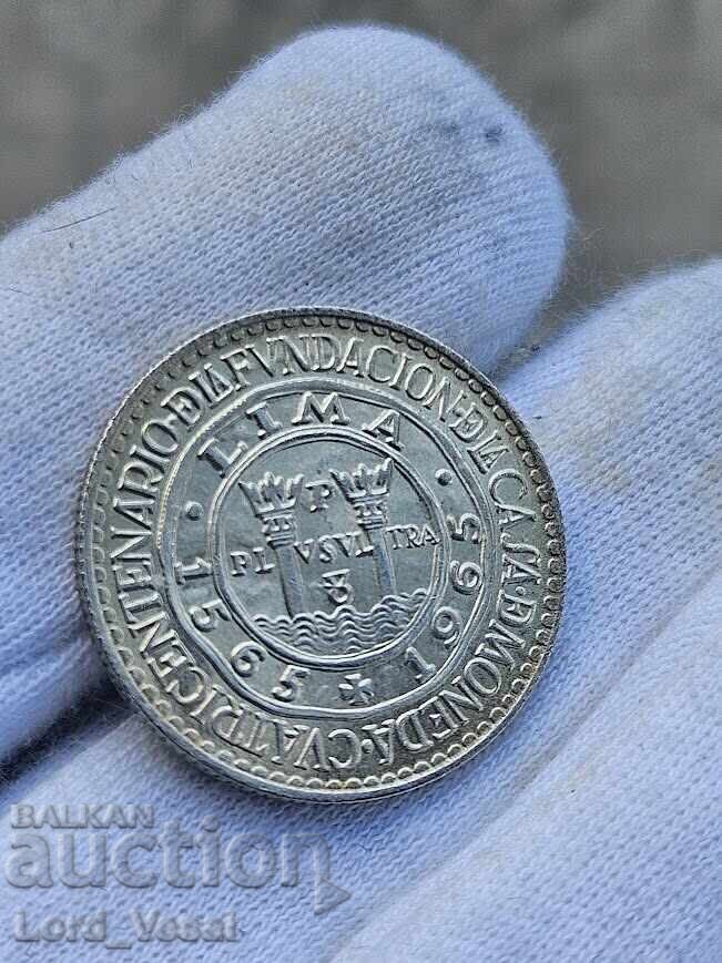 Peru 20 Soles 1965 Soles de Oro - 5
