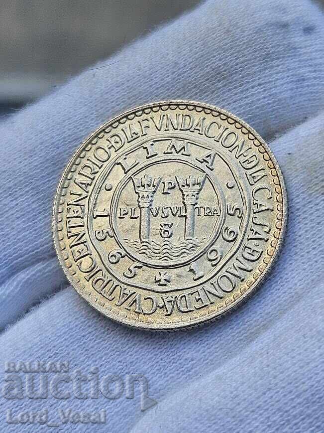 Peru 20 Soles 1965 Soles de Oro