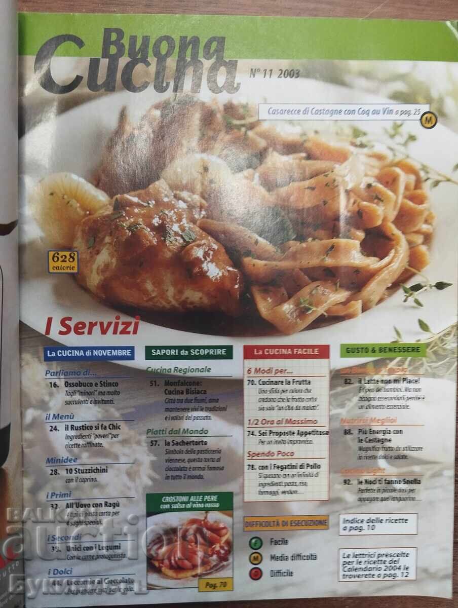 REVISTĂ - BUCĂTĂRIE ITALIANĂ - BUONA CUCINA cu preț € 0.01 | 0.02 BGN