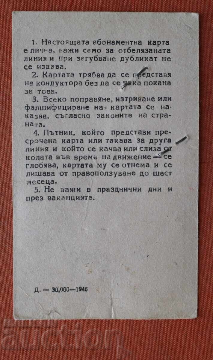 Subscription card - St. Nedelya Seminary 1948 with price € 5.00 | 9.78 BGN
