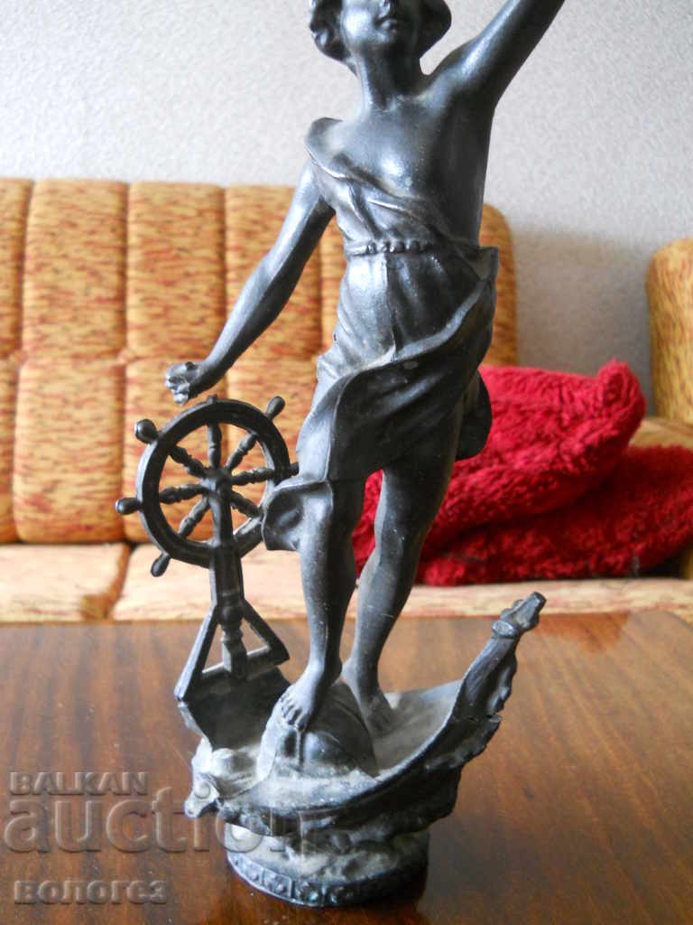 Livrarea Statuetă veche din zinc a zeului Hermes