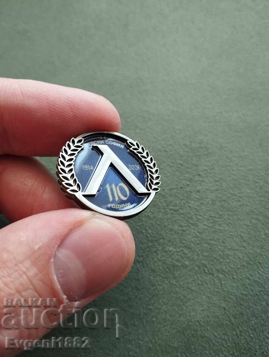 Levski Sofia - 110 ani Jubileu 1914 - 2024. Insignă Fotbal cu preț € 15.00 | 29.34 BGN