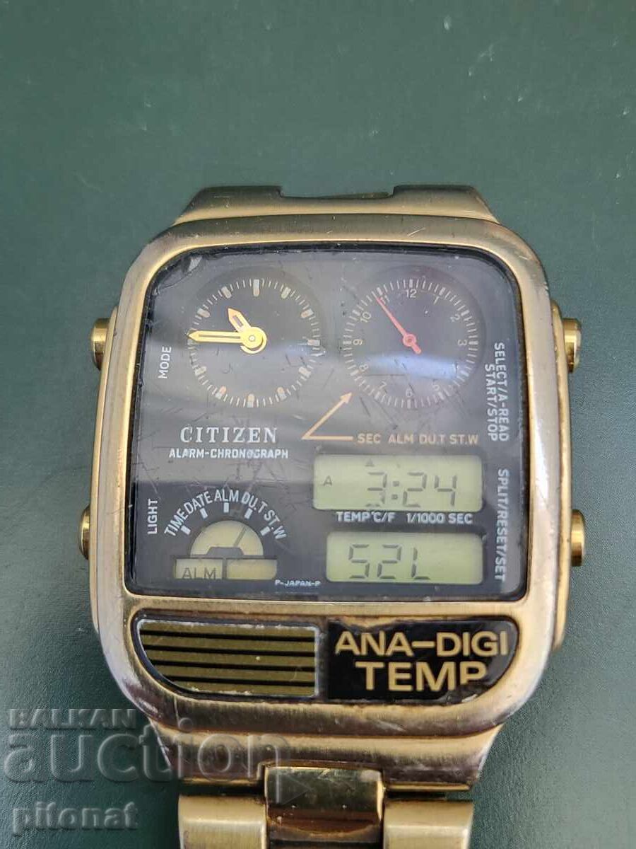Ceas de colecție CITIZEN ANA-DIGI TEMP