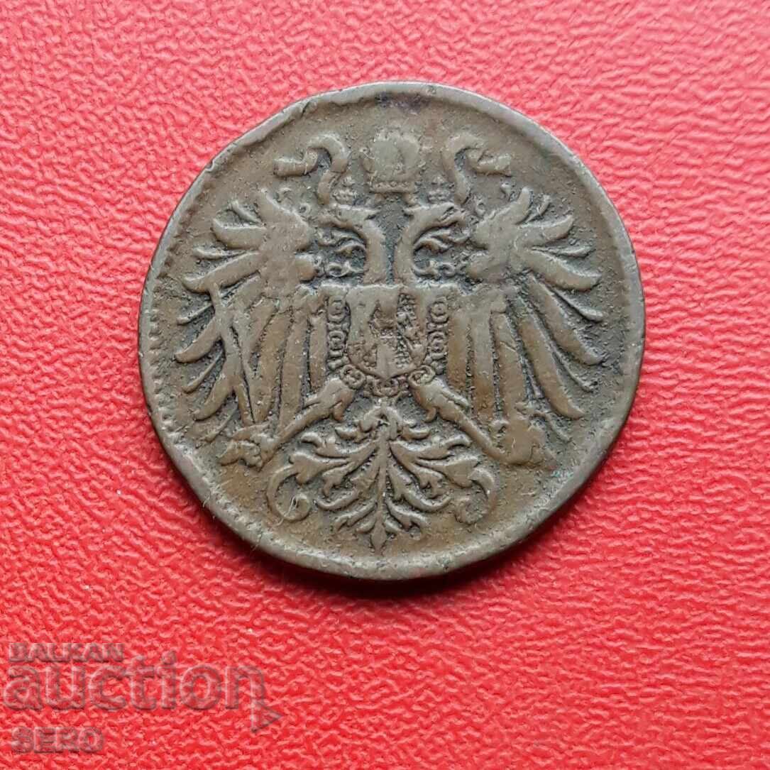 Austria-Ungaria-2 Heller 1893 cu preț € 0.30 | 0.59 BGN