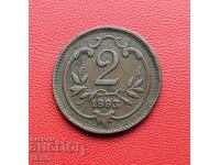 Austria-Ungaria-2 Heller 1893