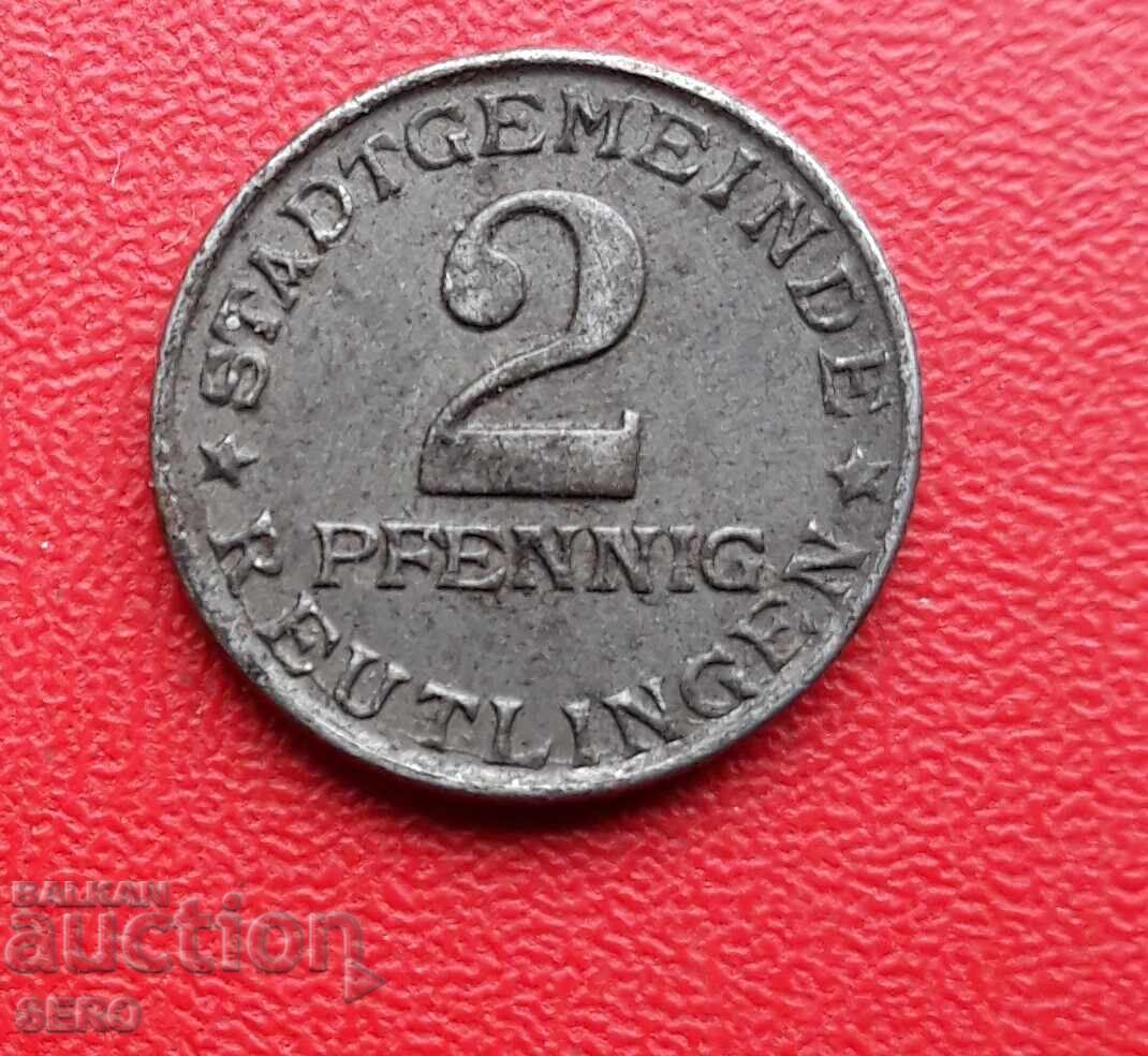 Germany - Baden-Württemberg - Reutlingen - 2 Pfennig 1920