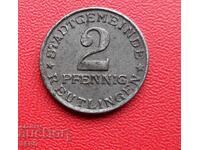Германия-Баден-Вюртенберг-Ройтлинген-2 пфенига 1920