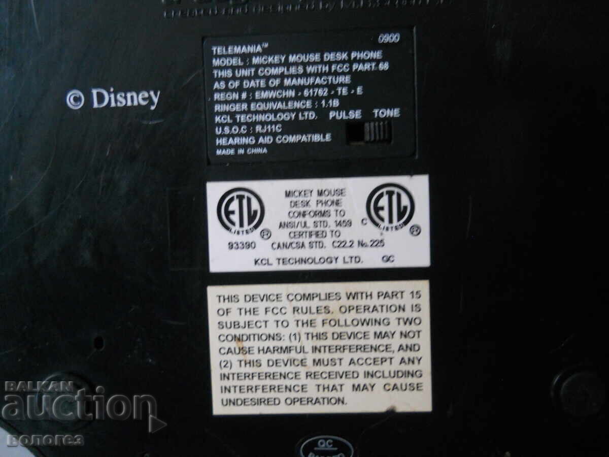 Telefon de masă vintage "Mickey Mouse" - 6