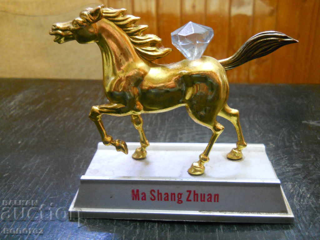 Bronze horse - tabletop gas lighter