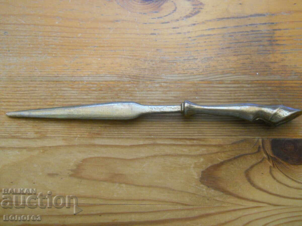 Antique bronze letter opener