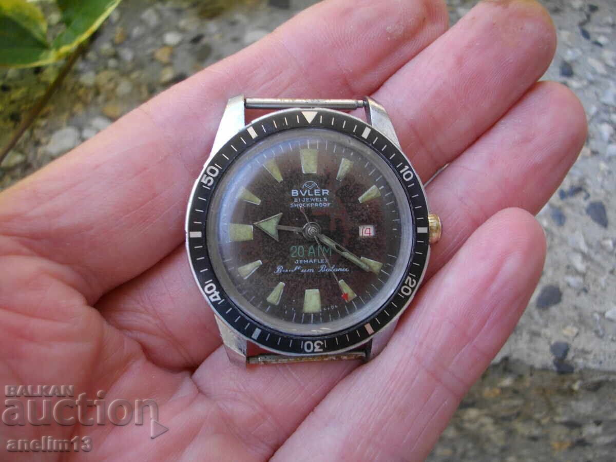 Аукцион КОЛЕКЦИОНЕРСКИ ВОДОЛАЗЕН ЧАСОВНИК BULER DIVER SWISS