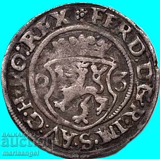 2 kreuzer 1563 Austria Bohemia Ferdinand Habsburg silver - 5