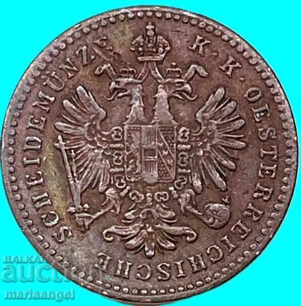 Livrarea 1 kreĭtser 1860 V - Kremnits Avstriya Livrarea 1 kreĭtser 1860 V - Kremnits Avstriya