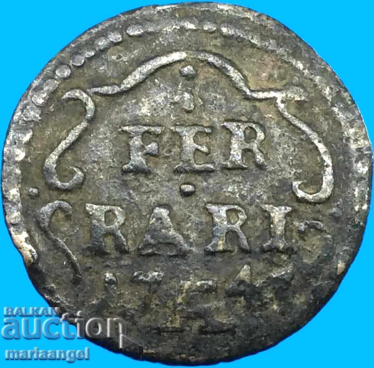 Quattino 1745 Vatican Rome, Ferrara, Bologna - 5 Quattino 1745 Vatican Rome, Ferrara, Bologna - 5