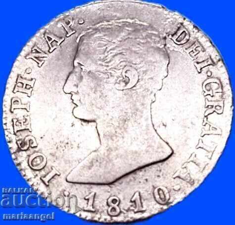 Ναπολέων Ιωσήφ 1810 4 Ρεάλ Ισπανία Μαδρίτη 5,97γρ ασήμι - 5