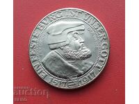 Медал-Германия-Реплика на юбилейни 3 марки 1917