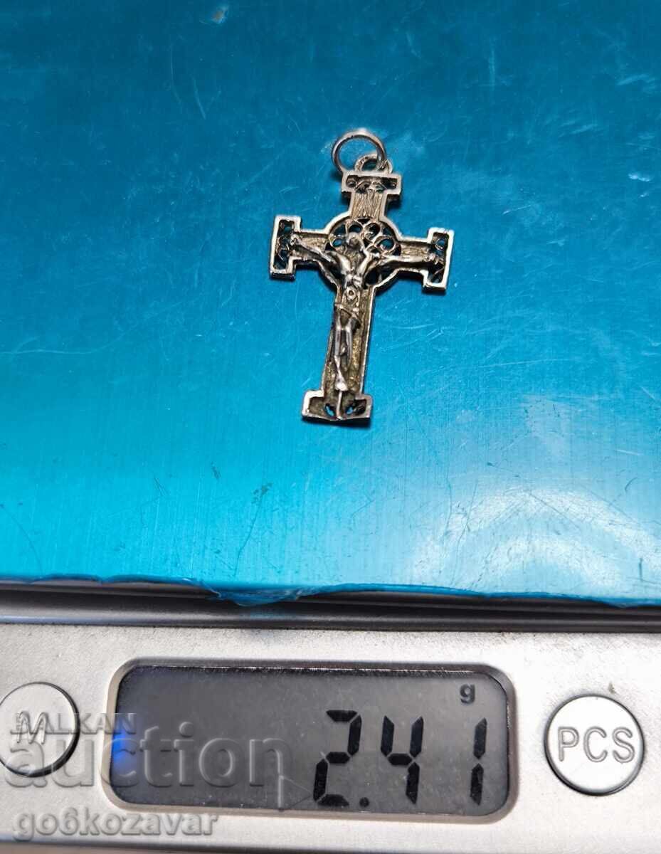 Auction  Silver cross Jesus Christ - cross ! 925