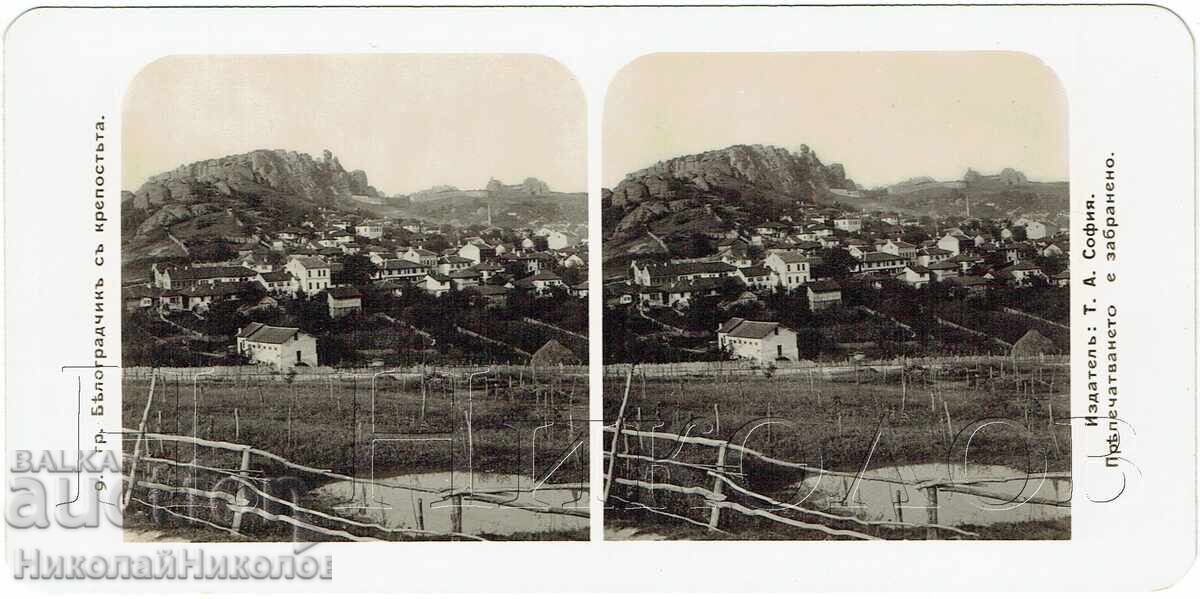 VECHE FOTOGRAFIE STEREO BELOGRADCHIK SERIA 10/20 J702