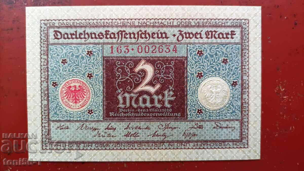 Germania 2 marci 1920 UNC