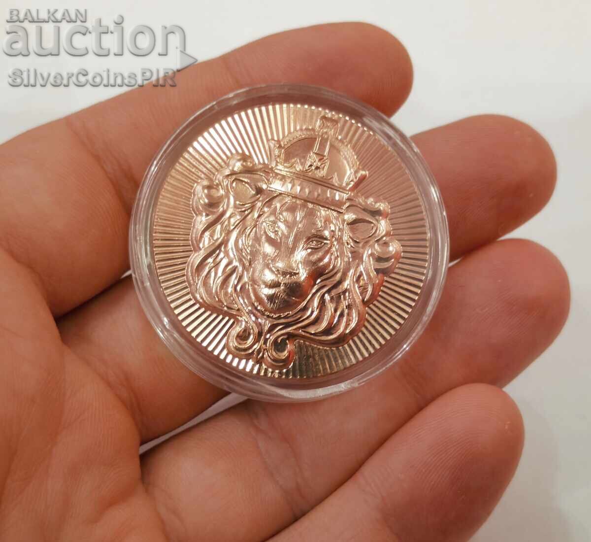 Livrarea Monedă 1 oz Leu Scottsdale Mint Round Livrarea Monedă 1 oz Leu Scottsdale Mint Round
