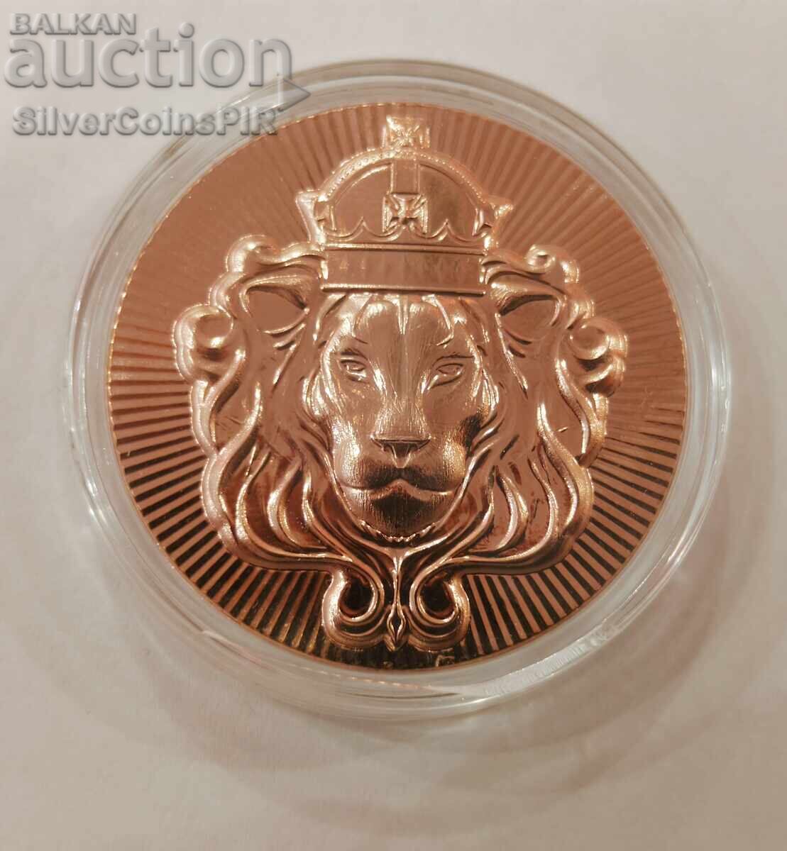 Monedă 1 oz Leu Scottsdale Mint Round Monedă 1 oz Leu Scottsdale Mint Round