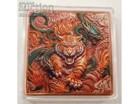 Мед 5 oz AVDP Тигър и Дракон Цветен Бар