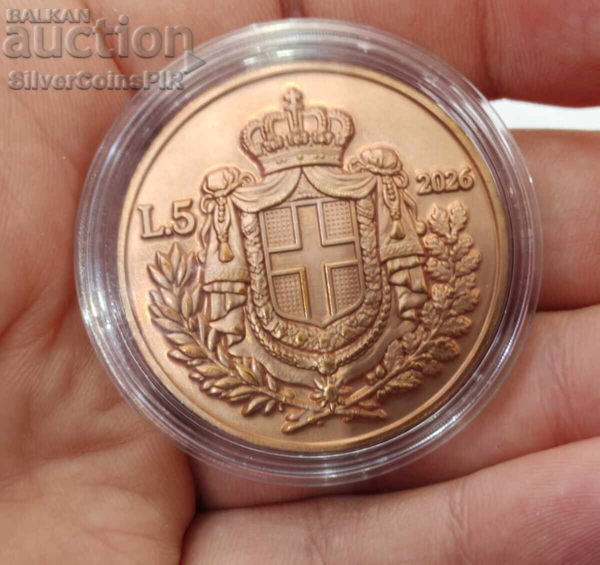 Monedă 1 oz Lady Italia 2026 Round - 5 Monedă 1 oz Lady Italia 2026 Round - 5