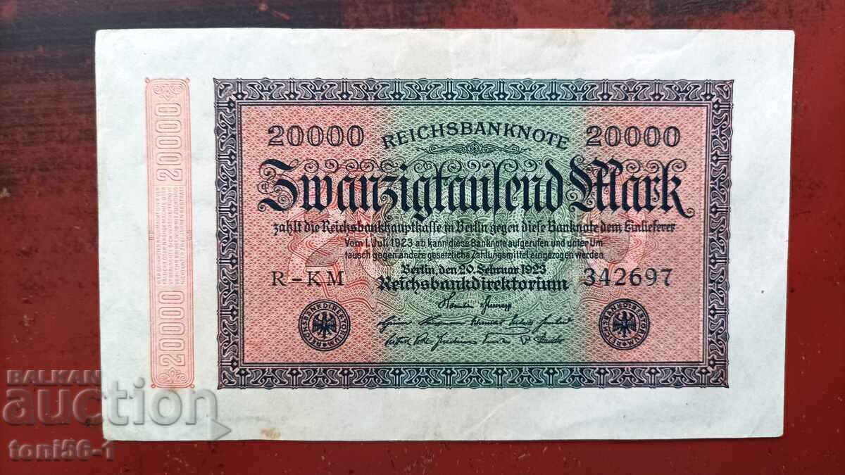Germania 20000 mărci 1923 (3) EF