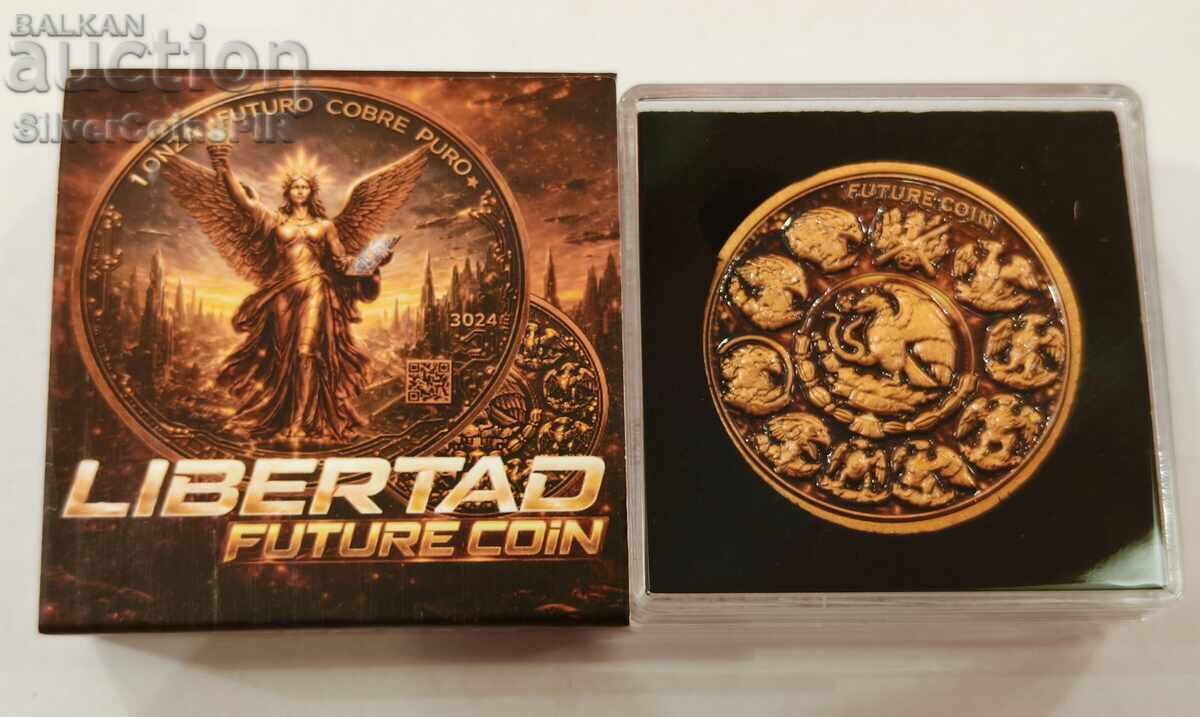 Monedă de cupru 1 oz Libertad în viitor (Round) cu preț € 0.01 | 0.02 BGN