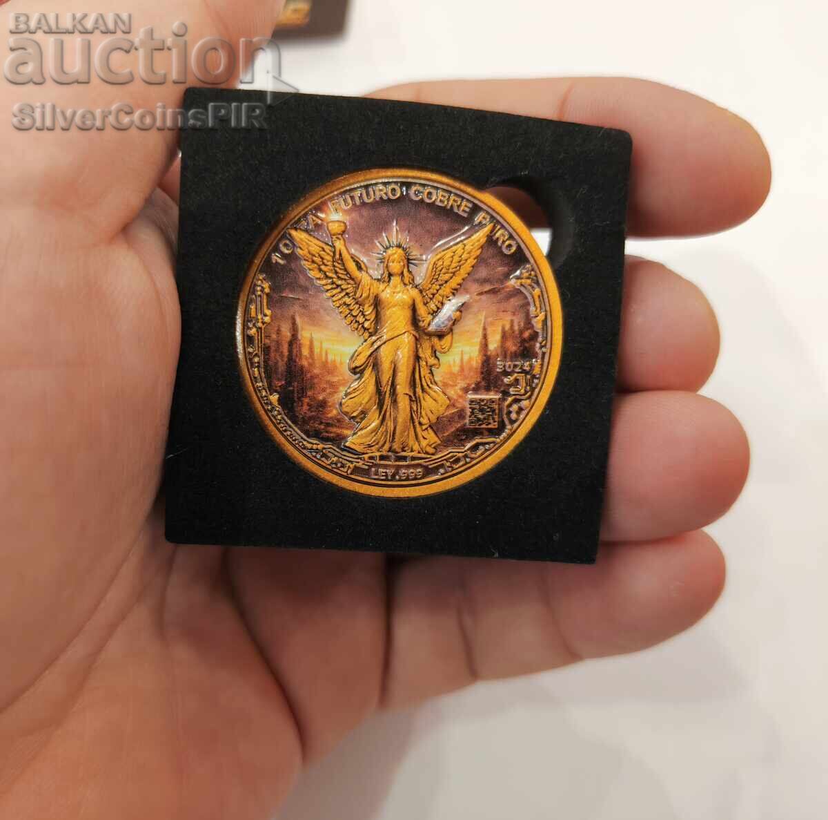 Monedă de cupru 1 oz Libertad în viitor (Round) - 5