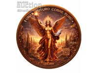 Monedă de cupru 1 oz Libertad în viitor (Round)